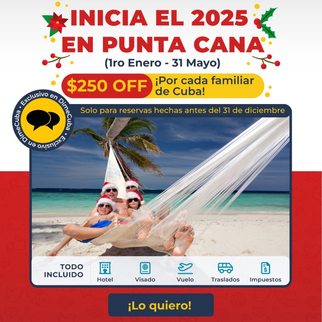 Recibe el 2025 con tu familia de Cuba en el balneario de Punta Cana