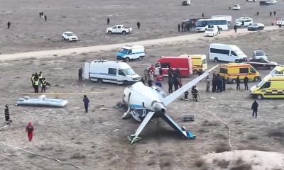 Rusia confirma actividad antiaérea en el área del accidente de Azerbaijan Airlines (15)