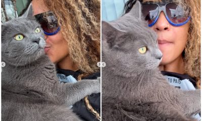 Seidy La Niña y su gato