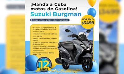 Descubre el nuevo modelo de motocicleta premium de gasolina para enviar a Cuba