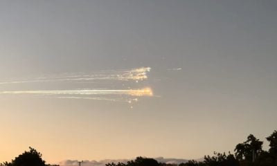 Fragmentos luminosos del cohete Starship son vistos en el cielo de República Dominicana