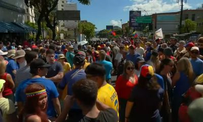 Inician las protestas en Venezuela contra la toma de posesión de Nicolás Maduro