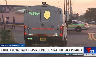 Investigan muerte de una niña por bala perdida en Miami-Dade (1)