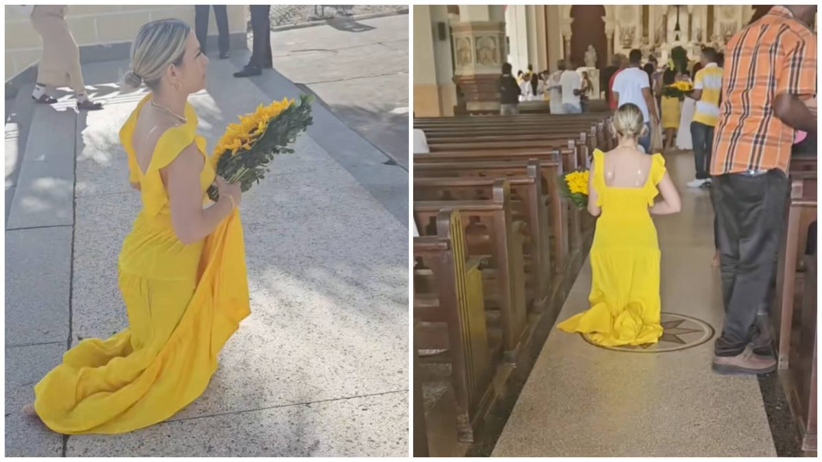 Joven cubana cumple promesa a la Virgen del Cobre (1)