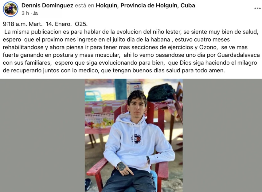 Joven holguinero muestra notable mejoría tras sobrevivir a violento asalto en 2023 5