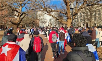 Manifestación de cubanos y Otaola en Washington 28 de enero de 2025