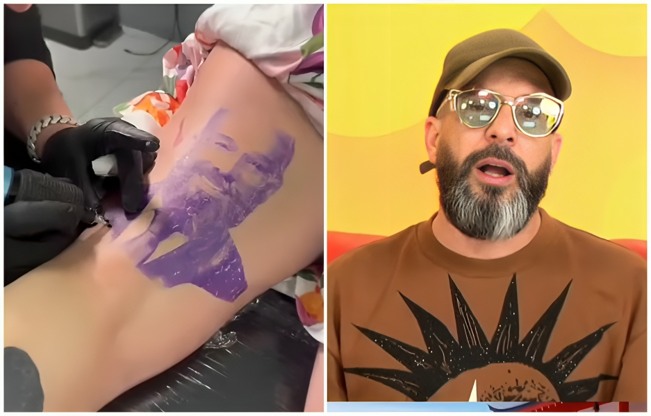 Otaola y tatuaje de La Diosa