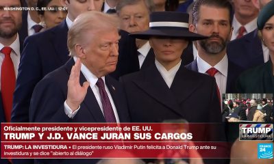 Qué significa la corbata púrpura de Trump en su juramentación como presidente de EEUU