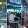 Cubanos bailan salsa aeropuerto Madrid