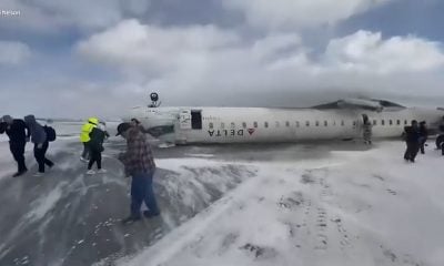 Delta Airlines ofrece 30.000 dólares en compensación a los afectados por el avión volcado