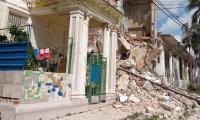 Derrumbe en el reparto de Santo Suárez