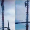 Hombre se sube a torre de Etecsa en Cienfuegos a protestar