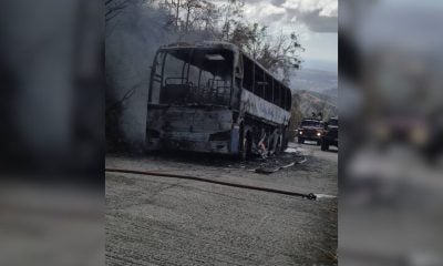 Ómnibus de Transtur se incendia en Sancti Spíritus con 20 turistas checos a bordo