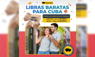 Promoción de envíos a Cuba descuentos en libras todos los miércoles de febrero
