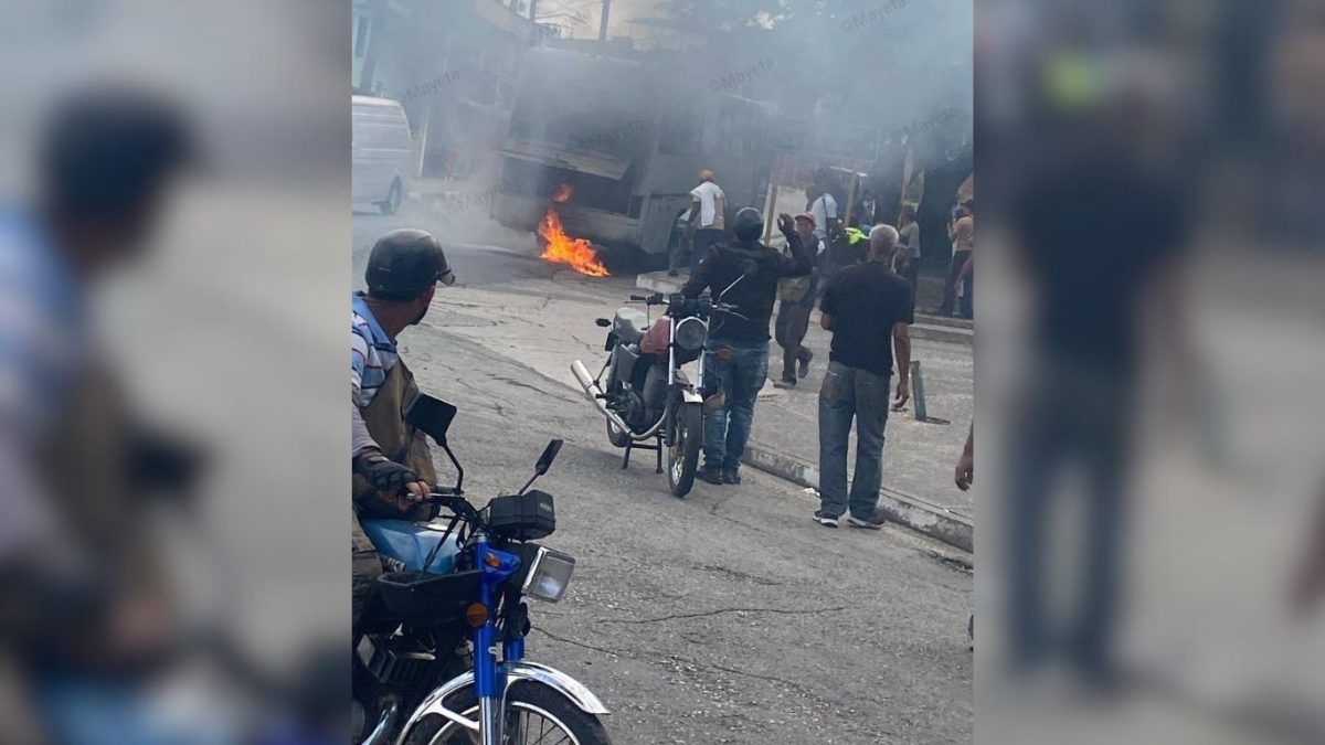 ómnibus se incendia cuando transportaba a reclusas en Santiago de Cuba