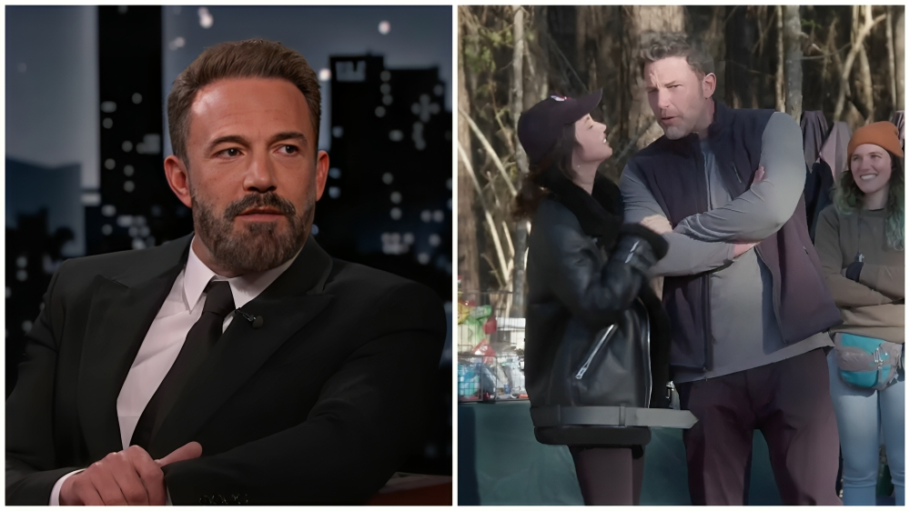 Ben Affleck arrepentido de haber dejado a Ana de Armas. (Captura de pantalla © FilmIsNow Epic Movie Zone y Jimmy Kimmel Live- YouTube)