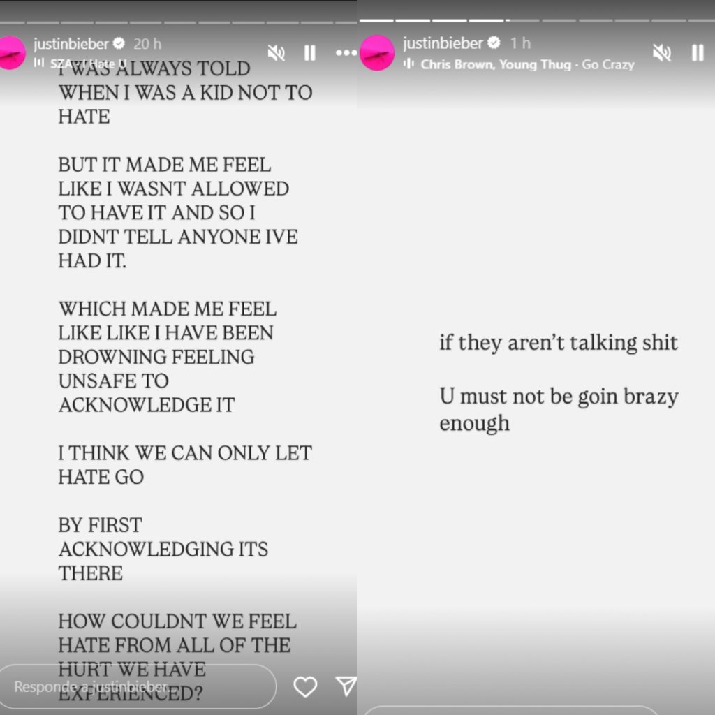 (Captura de pantalla ©Justin Bieber - Instagram)