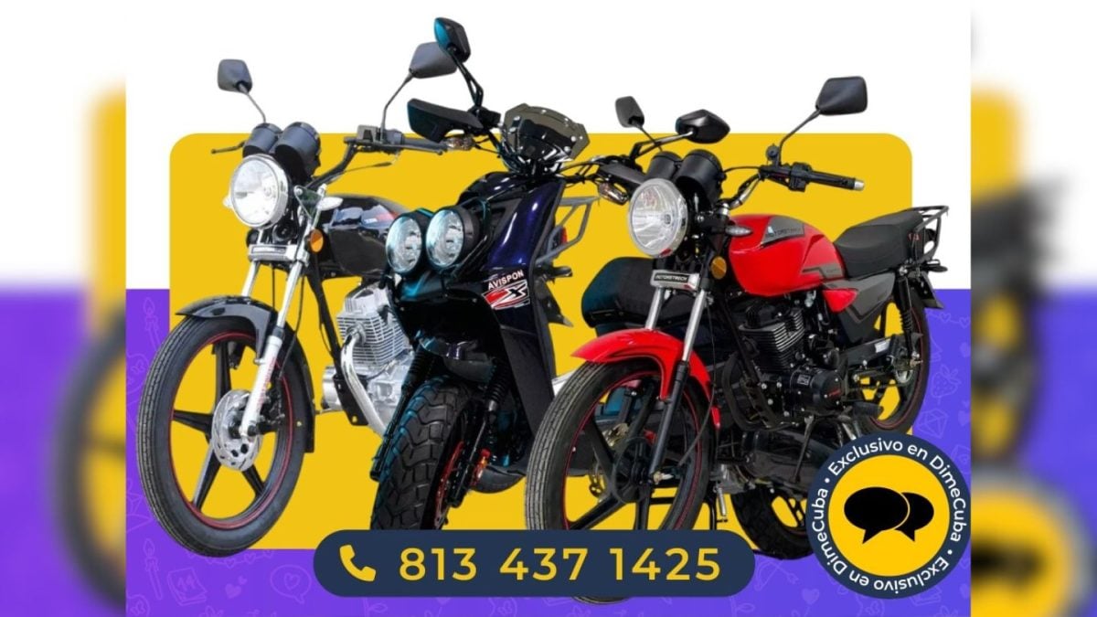 Conoce un amplio catálogo de motocicletas de gasolina para enviar a Cuba