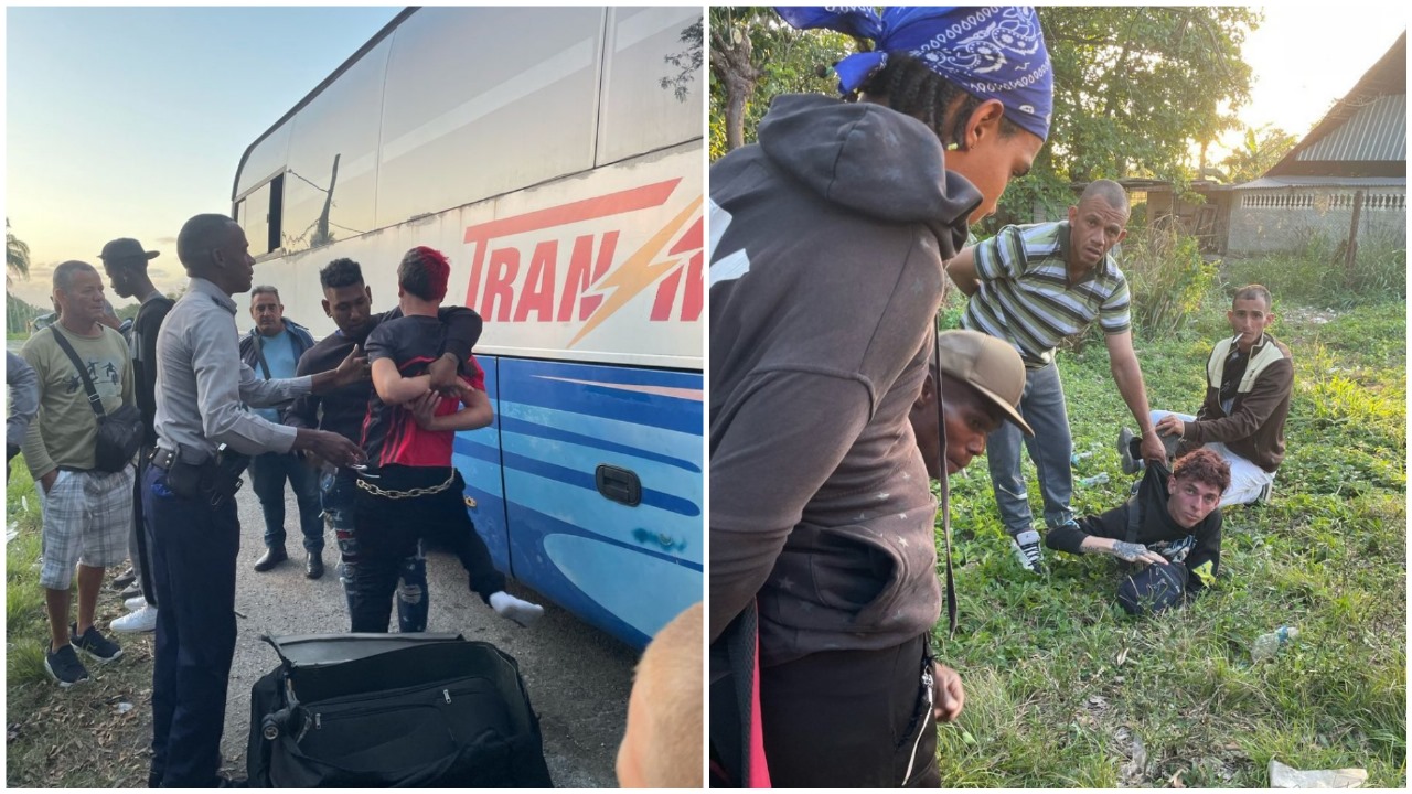 Detienen a tres ladrones en un “robo de película” dentro de una guagua