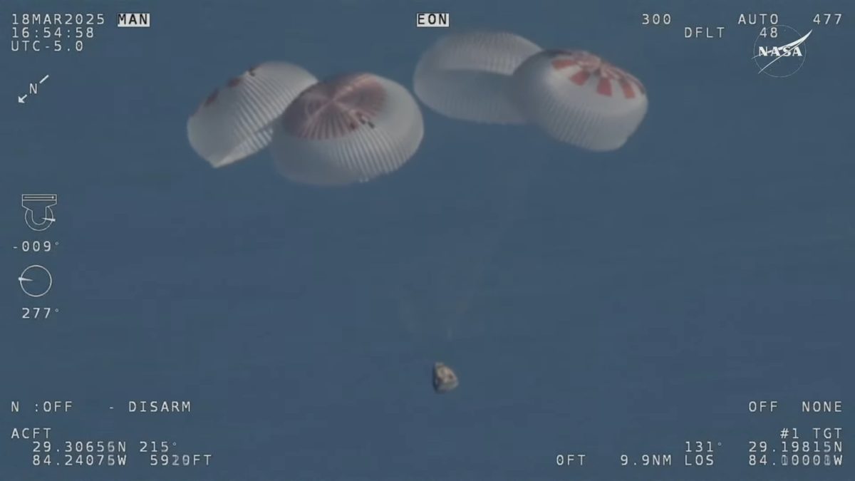 Los astronautas varados en el espacio vuelven a casa después de casi 10 meses