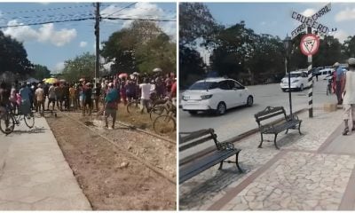 Protesta masiva en Río Cauto por la detención de Mayelín Carrasco Álvarez (1)
