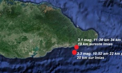 Región oriental de Cuba registra dos sismos de magnitud 3.7 y 3.8