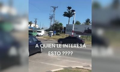 Semáforo fuera de servicio en una de las salidas más transitadas del aeropuerto de La Habana (1)