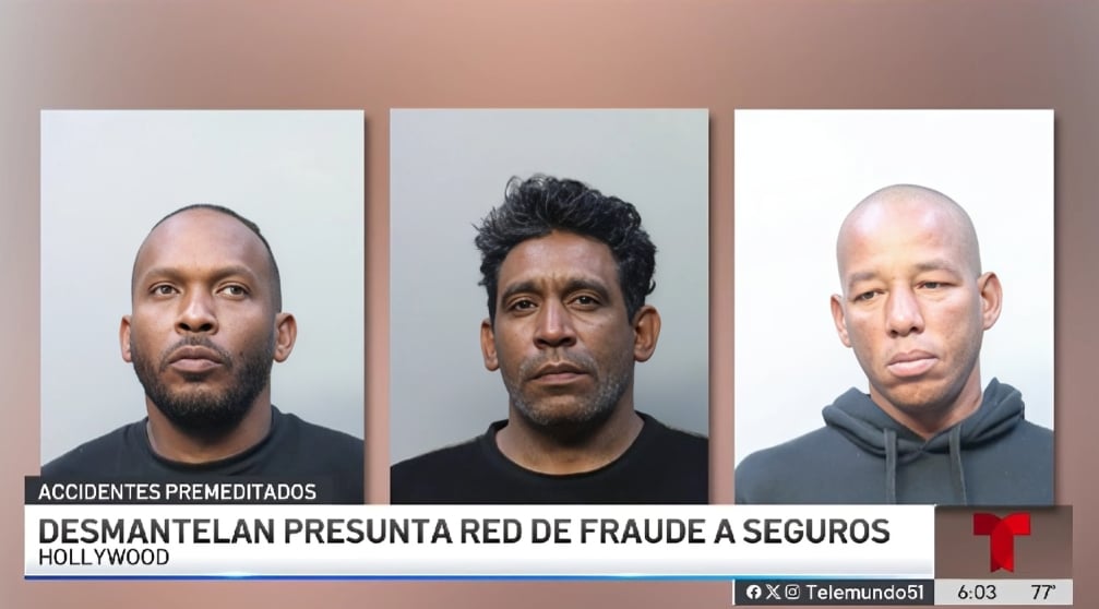 Tres cubanos enfrenta acusaciones de fraude contra compañías de seguro en Florida (1)