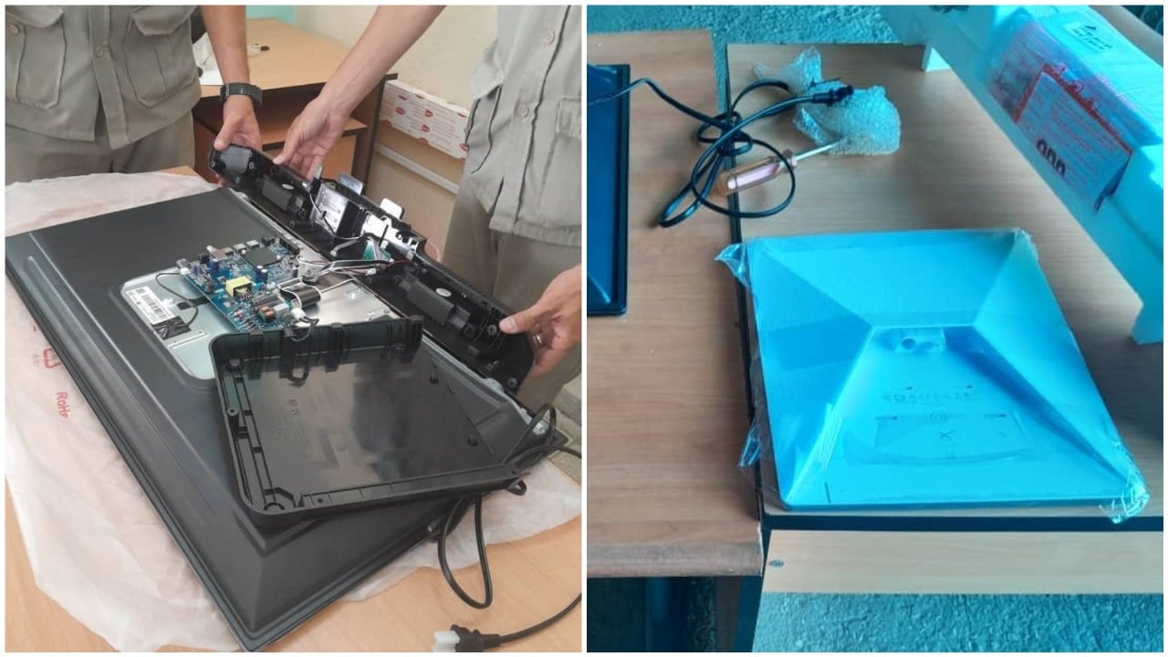 Aduana de Cuba descubre antenas de Starlink camufladas dentro de televisores