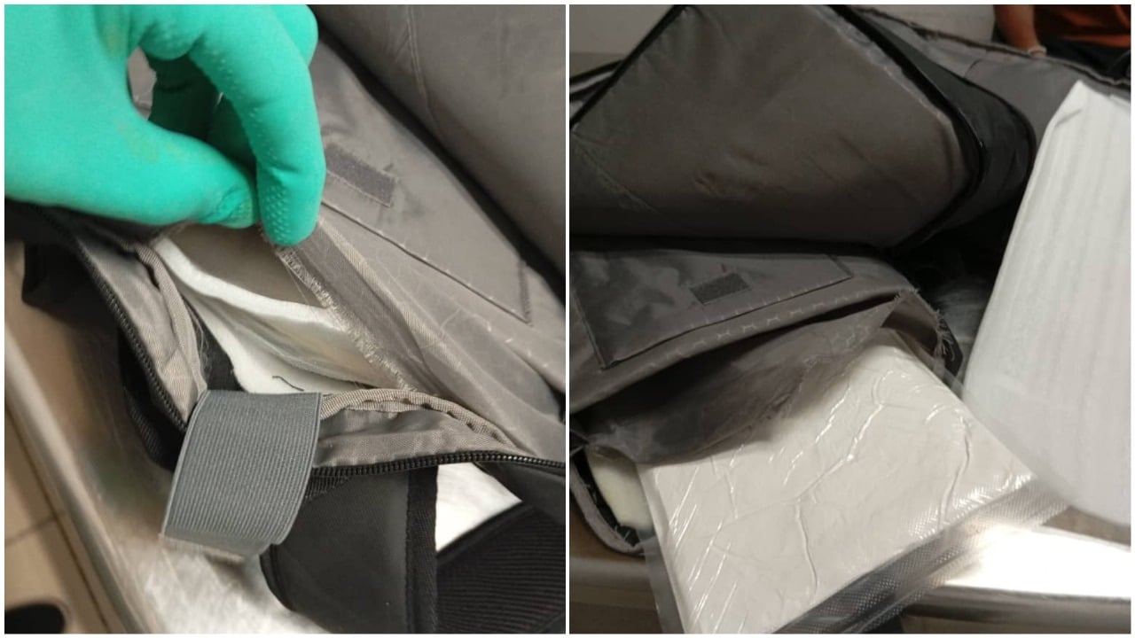 Aduana de Cuba descubre cocaína en el doble fondo de una mochila