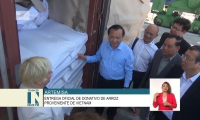 Cuba recibe donativo de 10 mil toneladas de arroz vietnamita