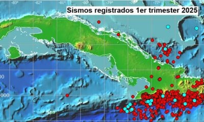 Cuba registró 2.375 sismos durante el primer trimestre de 2025