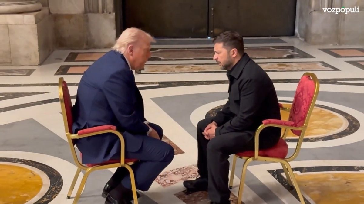 Encuentro de Donald Trump y Volodímir Zelenski durante el funeral del papa Francisco