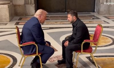Encuentro de Donald Trump y Volodímir Zelenski durante el funeral del papa Francisco