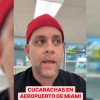 Humorista Javier Berridy se pone serio para hablar de cucarachas en el aeropuerto de Miami