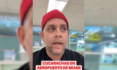Humorista Javier Berridy se pone serio para hablar de cucarachas en el aeropuerto de Miami