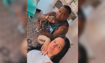 Jorge Junior y su esposa