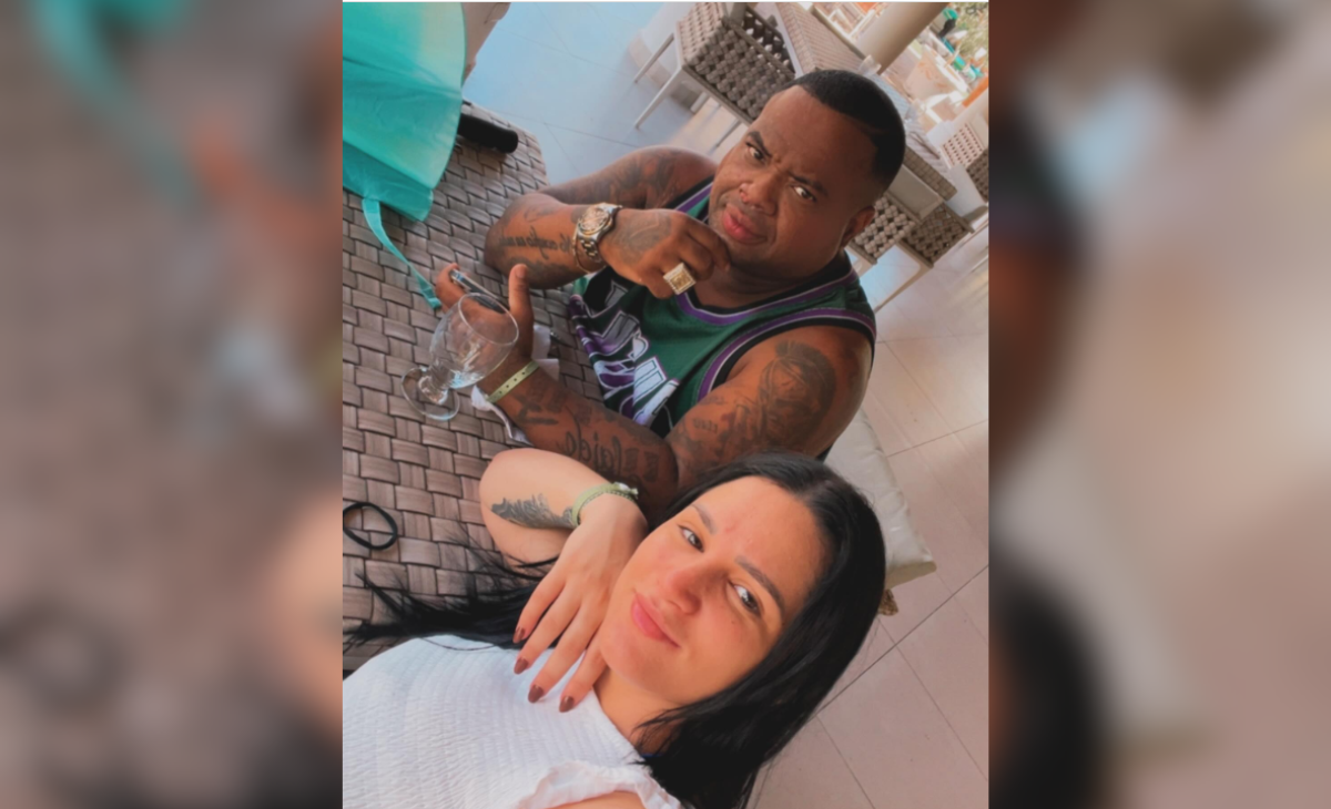 Jorge Junior y su esposa