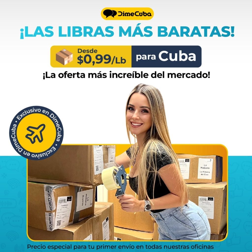 Promoción de libras baratas desde 0,99 dólares para enviar a Cuba y con entrega a domicilio
