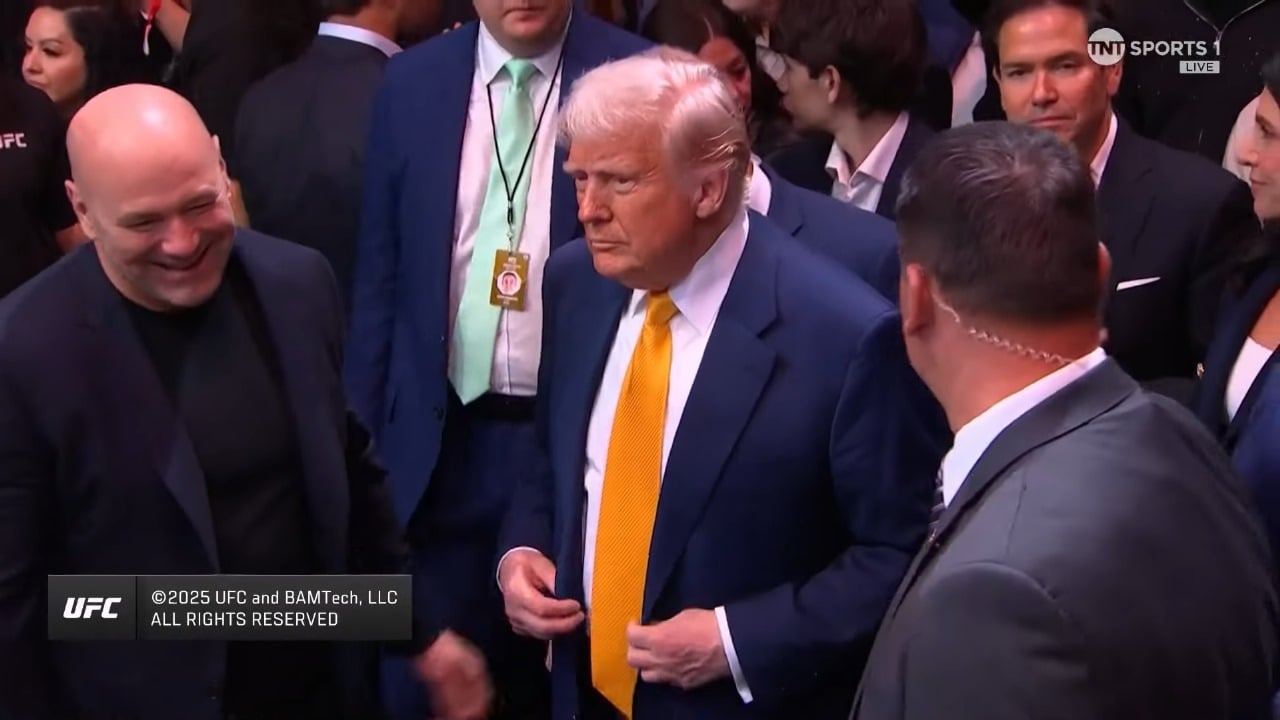Trump y Elon Musk juntos en pelea de UFC en Miami