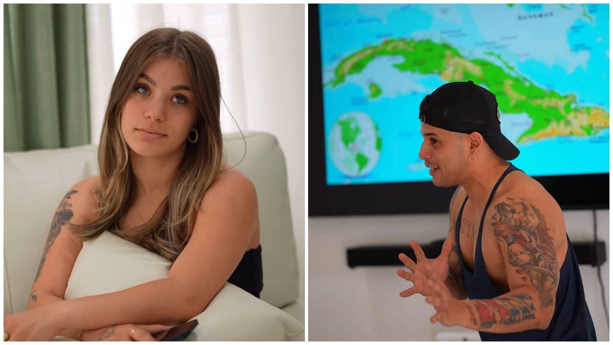 Ultrack le explica a Claudia Artiles de geografía 