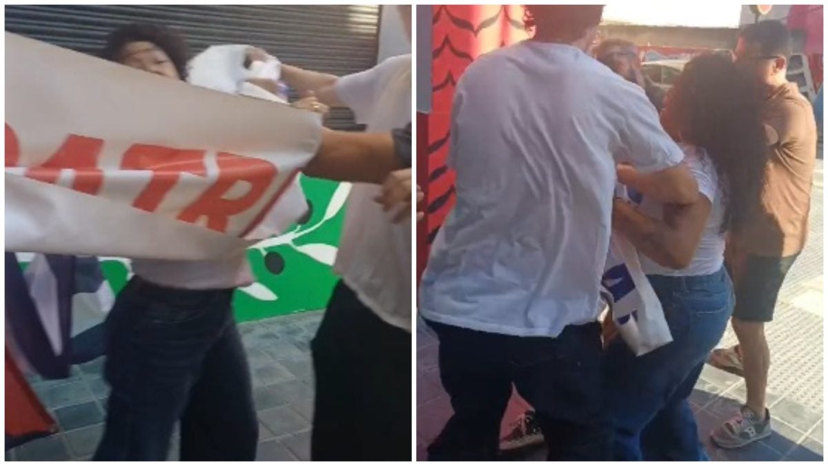 Activista Oraisa Estrada agredida cuando protestaba por la presencia de Gabriela Fernández en España