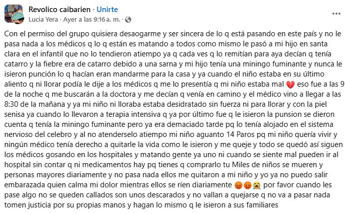 Bebé cubano fallece tras confusión de su enfermedad en hospital de Villa Clara 4