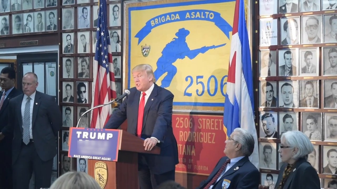 Brigada 2506 pide a Trump una acción “vigorosa” para acabar con la dictadura comunista