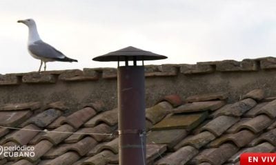 Conclave en el Vaticano para elegir al nuevo papa chimenea de la Capilla Sixtina