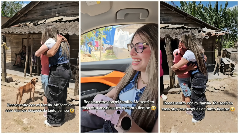 Cubana recibe críticas por grabar reencuentro con su familia en la Isla