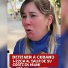 Cubanos lamentan la detención de sus familiares migrantes al salir de los juicio de asilo en Miami (1)