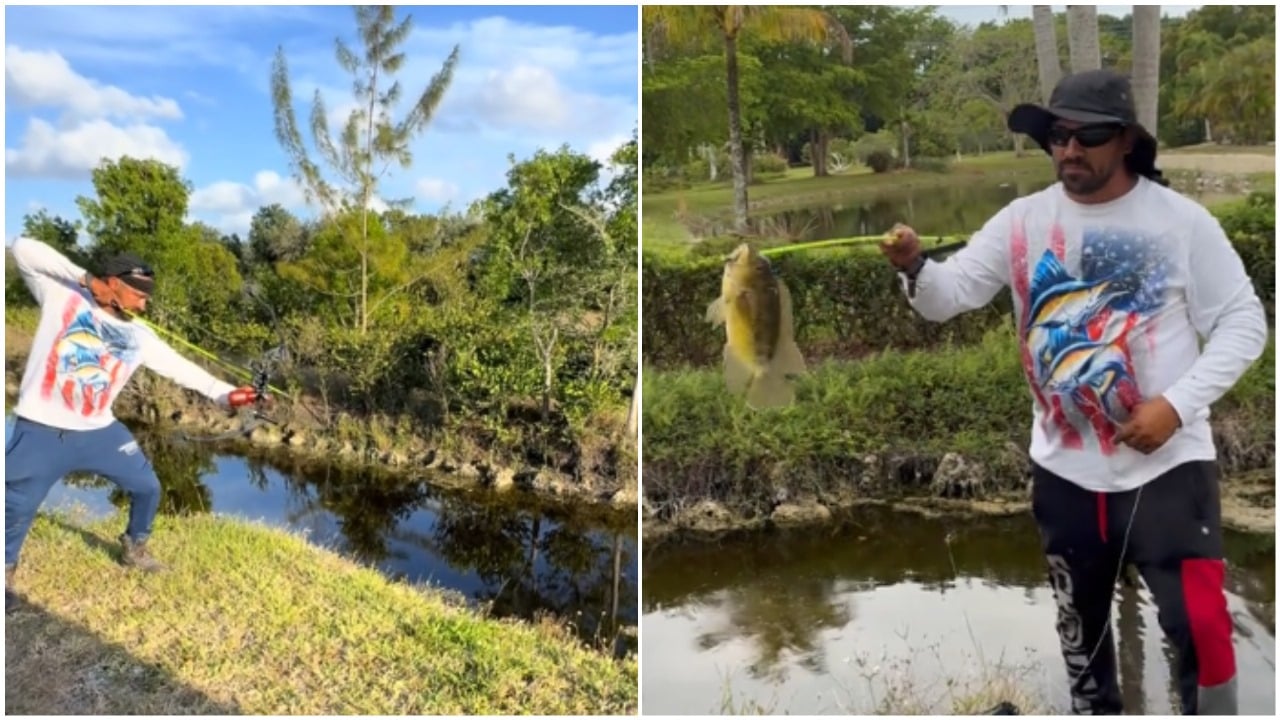 Cubanos revolucionan la pesca con arco en canales de la Florida