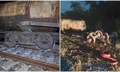 Derrame de alcohol en Matanzas al descarrilar cinco vagones de un tren de carga