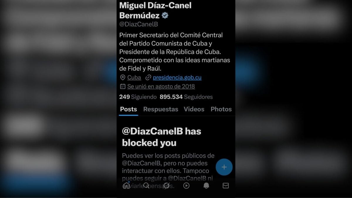 Díaz-Canel bloquea al médico cubano y activista Lucio Enríquez en la red social X